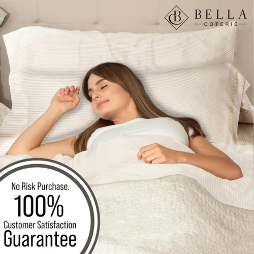 Vista 130 de Bella Coterie - Juego de sábanas tamaño individual, viscosa de bambú, de cultivo orgánico, ultrasuaves, refrescantes para calurosos, esquinas tipo