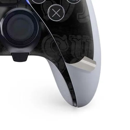 Vista 4 de Skinit Decal Gaming Skin Compatible with PS5 DualSense Edge Pro Controller - Officially Licensed NFL San Franciso 49ers Black & White Design