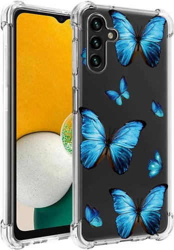 Vista 5 de Funda para Galaxy A13 5G, para Samsung A135G Lindo, Transparente Flexible Bumper TPU Suave Goma Cubierta de Silicona Funda para Samsung Galaxy A13