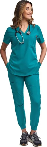 Vista 6 de Conjunto médico de enfermería GT 4FLEX para mujer, parte superior y pantalón