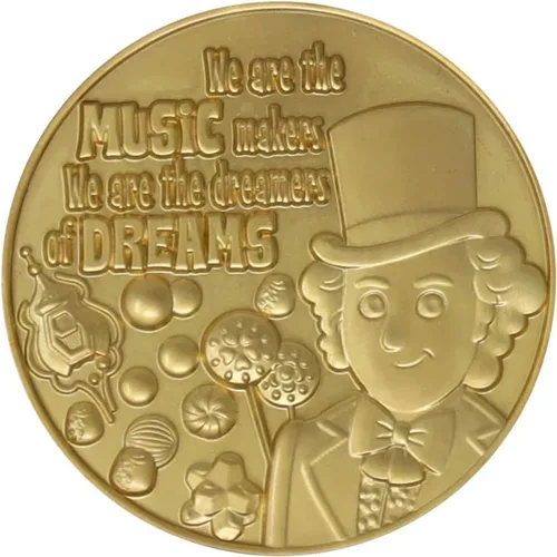 Vista 2 de Fanattik Willy Wonka and The Chocolate Factory - Moneda coleccionable de edición limitada