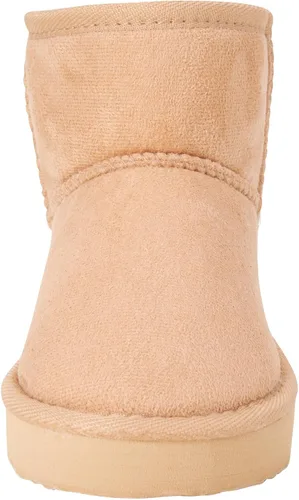 Vista 6 de bebe Botas de invierno para niñas, botines de piel de oveja sintética, botas cortas con plataforma para niñas, botas de moda mullidas (11-4)