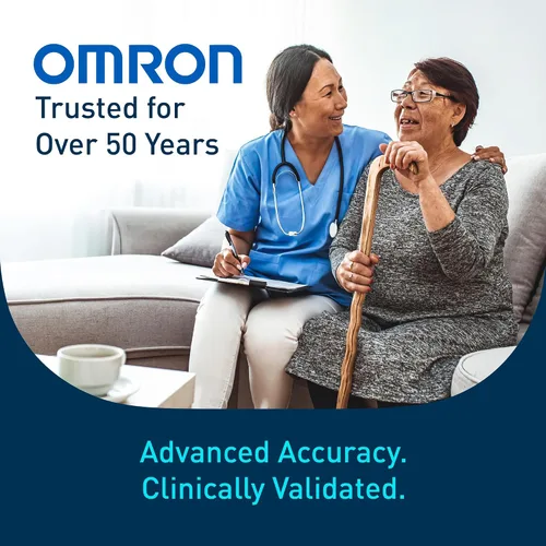 Vista 7 de OMRON Monitor de Presión Arterial Platinum para Uso Doméstico y Brazalete de Presión Arterial para Brazo Superior - Marca #1 Recomendada por