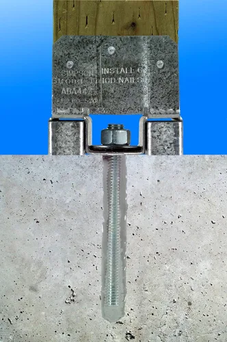 Vista 7 de Simpson Strong-Tie ABA66RZ ABA ZMAX Base de poste ajustable galvanizada para 6x6 áspero