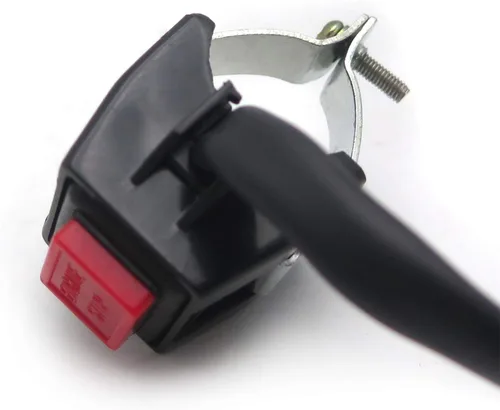 Vista 3 de SMT moto- universal Rojo 7/8" manubrio Engine Stop Buttom Kill Cortar Stop Switch botón utilizar en motocicletas ATVs Scooters Motos de nieve