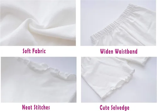 Vista 3 de Pantalones cortos para niñas, para usar debajo del vestido, pantalones cortos de bicicleta de baile para parque infantil, gimnasio, deportes,