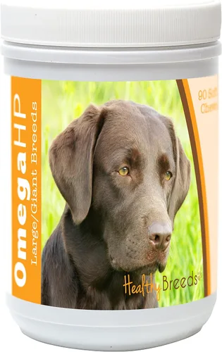 Vista 99 de Healthy Breeds Affenpinscher Omega HP - Masticables suaves para piel y pelaje, 60