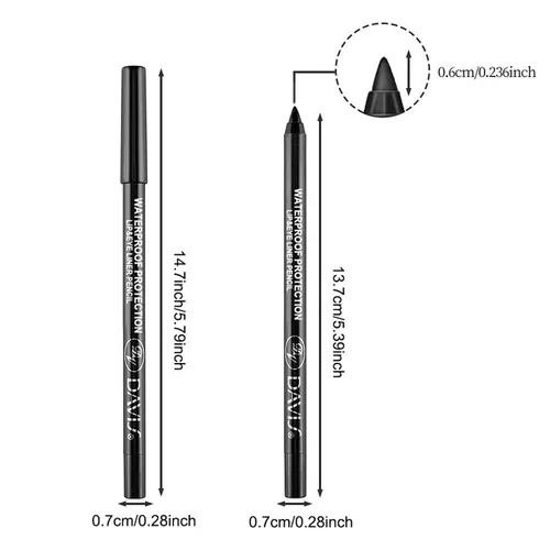 Vista 9 de Juego de 3 lápices delineadores de ojos coloridos, lápiz de sombra de ojos, kit de delineador de ojos perlado metálico con purpurina para mujeres