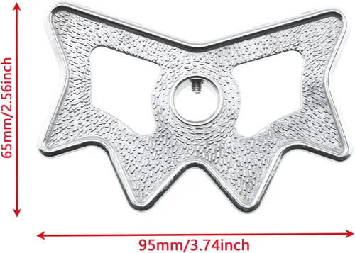 Vista 2 de RLECS Cabeza de puente de billar Cabeza de puente de aleación de aluminio plateada Slip-On Moosehead para billar Palo de taco de billar