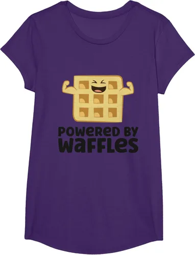 Vista 15 de Camiseta de gofres para el desayuno con diseño de gofres, Blanco, S