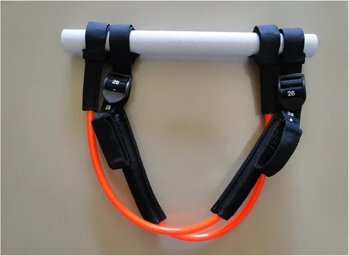Vista 3 de Tablas de remo inflables, 2 unidades, 22 a 34 pulgadas, correa de arnés ajustable para windsurf, correa de seguridad de alta elasticidad, accesorio
