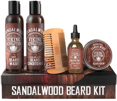 Vista 11 de Viking Revolution Acondicionador definitivo para el aseo de la barba de los hombres, suaviza, suaviza y alivia la picazón de la barba, contiene