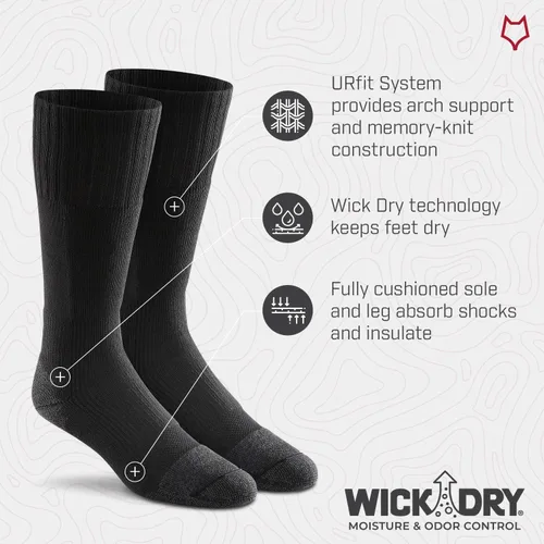Vista 3 de FoxRiver Unisex Wick Dry Maximum Medium-weight Military Mid-calf Socks