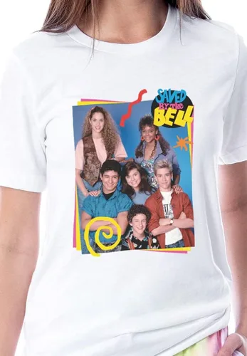 Vista 2 de INTIMO Saved By The Bell - Conjunto de pijama para dormir con personaje de Bayside para mujer