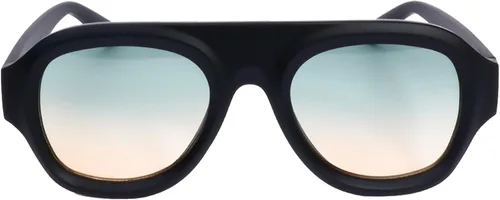 Vista 10 de Gafas de Sol Retro Cuadradas para Mujeres, Estilo Gradiente de Moda, UV400, Tendencia, Gafas de Sol Piloto para Hombres Verde Amarillo