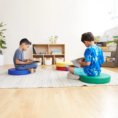 Vista 8 de ECR4Kids SoftZone Carry Me - Cojines de piso para asientos flexibles de aula, espuma de 3 pulgadas