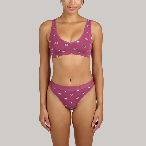 Vista 4 de MeUndies Tanga de algodón elástico para mujer - Bragas cómodas - Tela exclusiva de Tienda