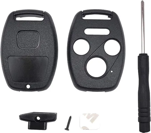 Vista 9 de Sin corte Reemplazo de funda para llave Honda 2003-2012 Accord 2005-2010 Civic 2005 2006 CR-V Pilot Ridgeline Oldyssey, llave de entrada sin llave