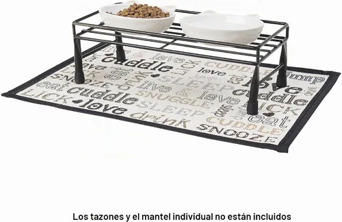 Vista 5 de PetRageous, Gizmo's Set The Table, Altura de 3 pulgadas, Cuencos de 6 pulgadas