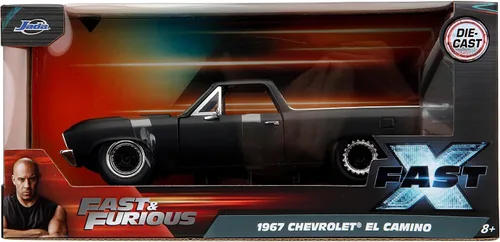 Vista 2 de Jada Fast & Furious Fast X 1:24 1967 Chevy El Camino - Coche fundido a presión, juguetes para niños y adultos