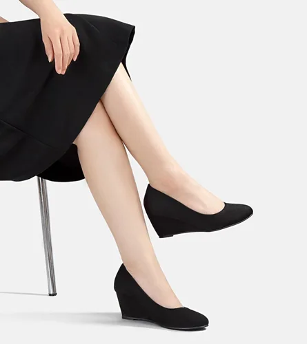 Vista 6 de Greatonu Zapatos de vestir de oficina con tacón alto y puntera cerrada para mujer