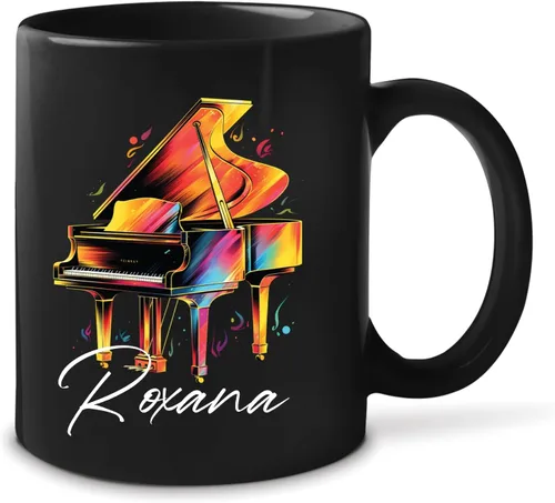 Vista 21 de Taza de instrumentos personalizada 2023, amante del violín, taza de violín personalizada con nombre, regalo para violinista, taza de violín