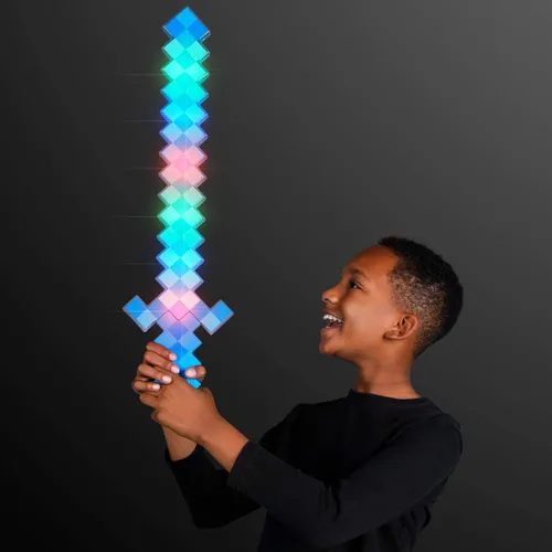 Vista 2 de Glowing LED 8-Bit Pixel espada