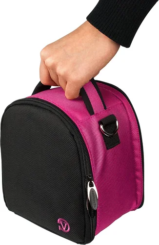 Vista 7 de Vangoddy – Laurel Bolsa para Nikon Coolpix P990/P610/P900/P530/P600/P7800/P520/P510/P500/P100/P90/P80 Digital SLR Cámaras (Rosa)