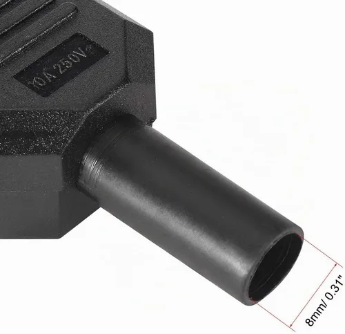 Vista 3 de Uxcell AC250V 10 A 3Terminals Panel Mount IEC320 C14 Enchufe C13 Plug conector adaptador, 3 piezas