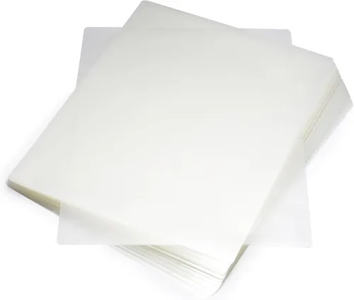 Vista 6 de Amazon Basics Hojas de laminación térmica transparente para documentos y fotos, 9 x 11.5 pulgadas, 2.8 mil, paquete de 50