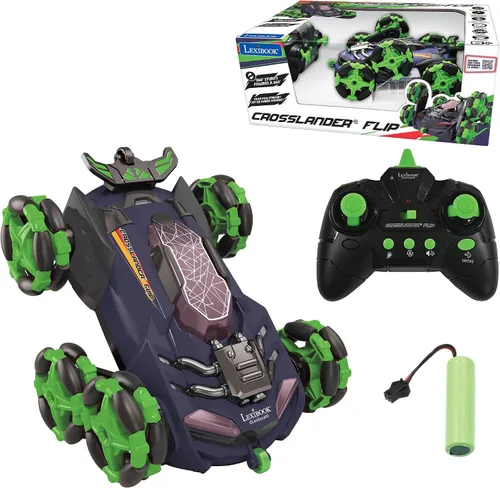 Vista 22 de LEXiBOOK - Crosslander Luminous Terrain Car, control remoto de muñeca, recargable, kit de acción electrónica, blanco/naranja