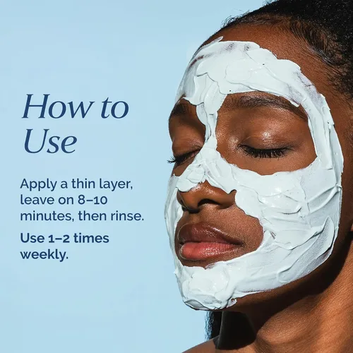 Vista 4 de Mascarilla exfoliante de poros profundos con pomelo azul de col rizada – para puntos negros, eliminación de piel muerta, aclaración e hidratación