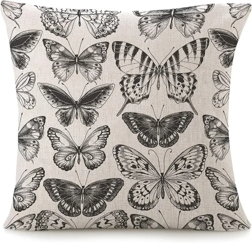 Vista 6 de Fundas de almohada para sofá, divertidas y lindas fundas de almohada de mapache o sofá, color marrón y blanco, gestos de roca, fundas de cojín