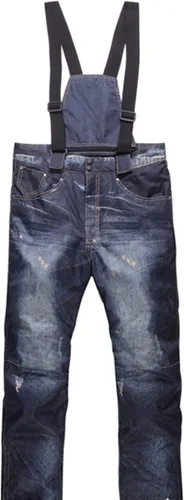Vista 3 de PENER - Pantalón de esquí para hombre (tejido de imitación impermeable, con babero desmontable)