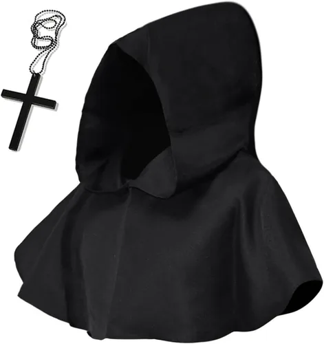 Vista 3 de Adult Unisex 9PCS Plague Doctor Costume with Mask Gloves Hat Necalace Scepter
