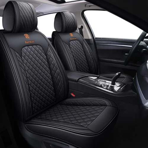 Vista 2 de 2 fundas de asiento delantero para mujer, de cuero, impermeables, universales para Ford Fusion Focus Edge, Beetle, Kia Soul C300 CC, Hyundai