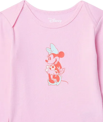 Vista 3 de Tienda Essentials Disney para bebés niñas Marvel Star Wars Body de princesa de manga larga paquete de 5
