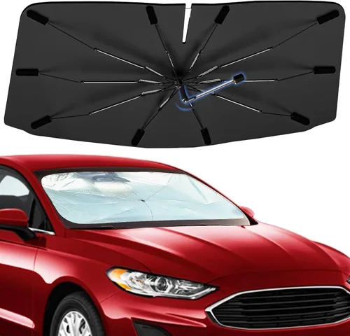 Vista 44 de Sombrilla Parasol para Parabrisas para Mazda 3 2014-2026, Parasol Plegable para Coche para Ventana Delantera, Visera Protectora Solar Altamente