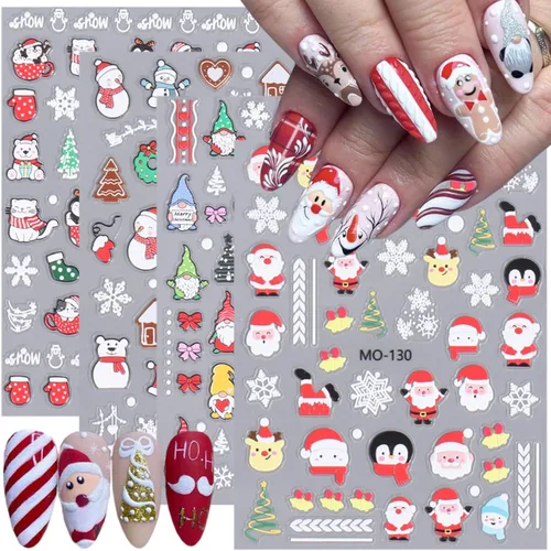 Vista 17 de 24 hojas de calcomanías de arte de uñas de Halloween autoadhesivas 3D, fantasma, calabaza, murciélago, gato, cráneo, diseños de uñas, calcomanías