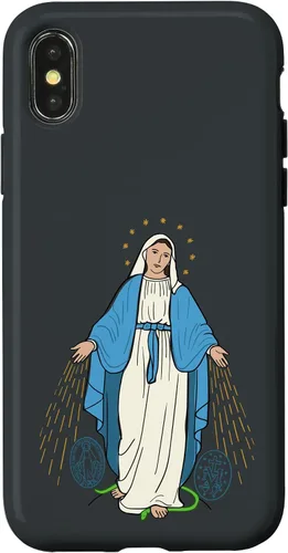 Vista 5 de Nuestra Señora de Gracia - Funda Milagrosa Virgen de la Medalla para iPhone 17