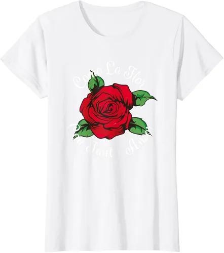 Vista 21 de Como La Flor - Bailar Cumbia - Mexican Rose Fiesta Regalo Camiseta Negro