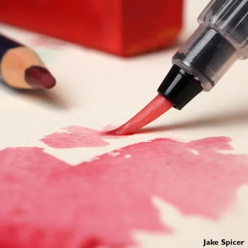 Vista 6 de Derwent Cepillo de agua con botón de punta fina
