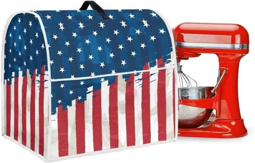 Vista 6 de American Flag Kitchen Aid - Funda acolchada para batidora de pie, paquete individual, se adapta a todos los modelos de cabezal inclinable y elevador