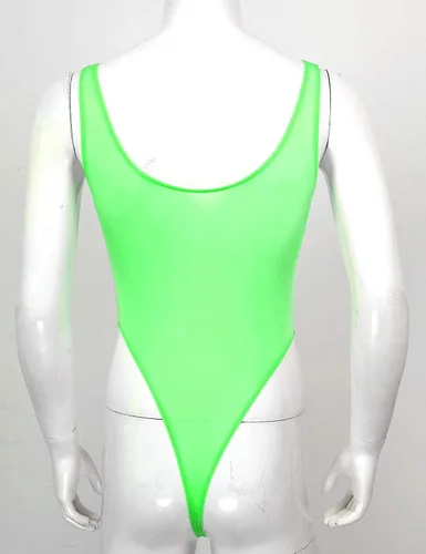 Vista 6 de Yanarno Body sin mangas con cuello redondo y tiras sin espalda translúcido para mujer