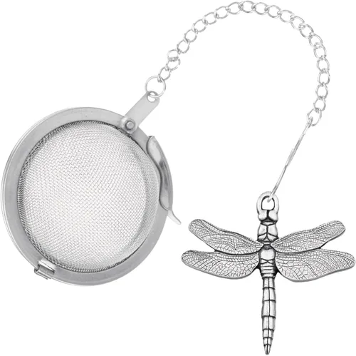 Vista 5 de DANFORTH - Infusor de té cardenal - Peltre hecho a mano - Charm fabricado en Estados Unidos