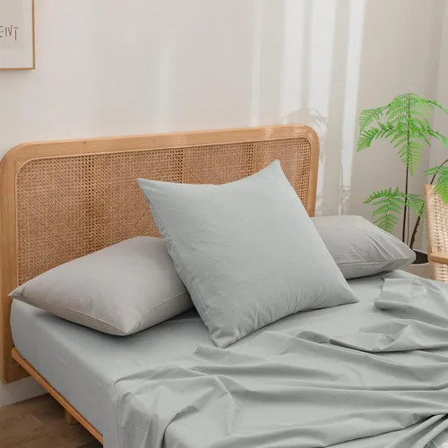 Vista 59 de BESTOUCH 100% Algodón Lavado Funda de Almohada para Cabello y Piel, Sensación de Lino, Suave, Cómoda, Transpirable, Juego de 2 Fundas de Almohada