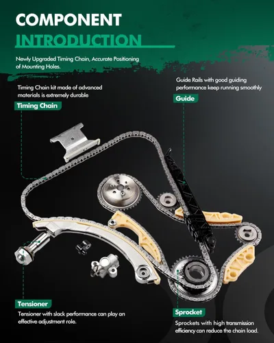 Vista 3 de SCITOO Kit de cadena de distribución del motor con bomba de agua - 94201S AW5092 apto para Buick Regal LaCrosse Verano Captiva Sport Equinox Malibu