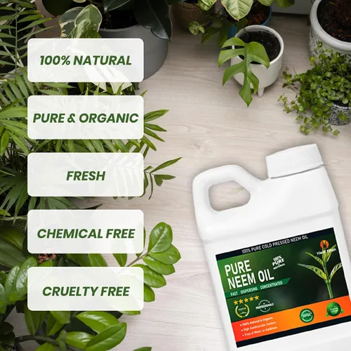 Vista 4 de Aceite de neem prensado en frío 100% puro – Extracto de aceite de neem natural multiusos (1 galón)