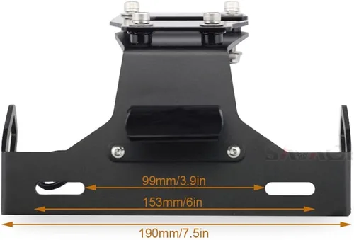 Vista 3 de Soporte de placa de matrícula con luz LED para Z900 2017-2022