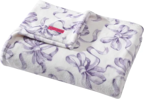 Vista 12 de Betsey Johnson Manta tamaño King, ropa de cama de felpa suave con acogedor reverso de sherpa, manta para sofá o cama, ligera para todas